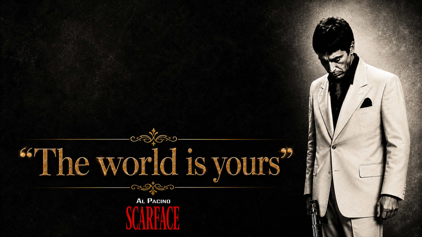 Scarface corner portrait